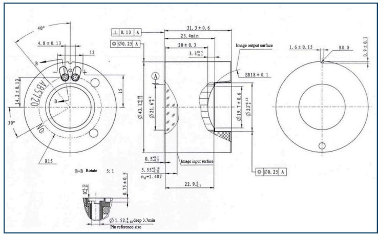 Dimensional Drawing LUX2-5720 / LUX2-5720W