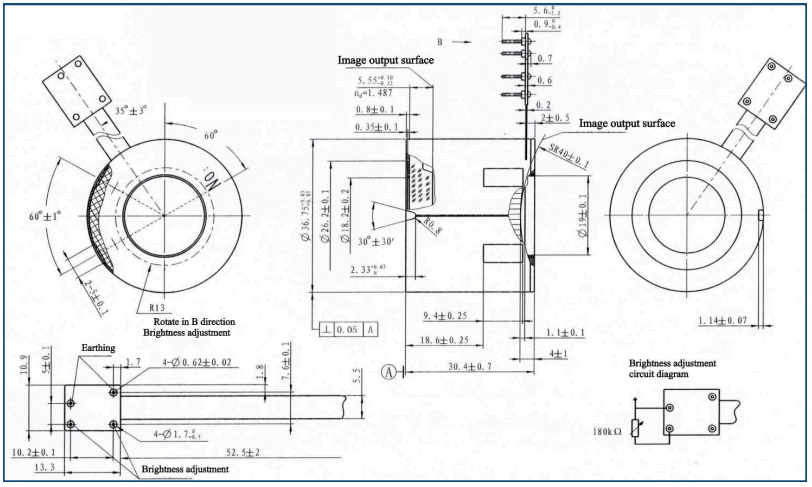 Dimensional Drawing LUX2-6425MW